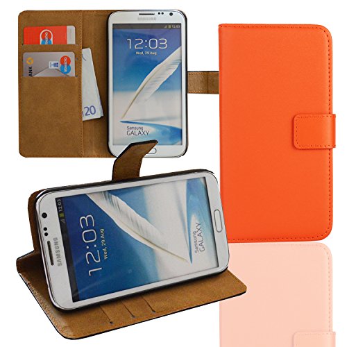 EximMobile Funda con tapa para Samsung Galaxy S Duos, color naranja