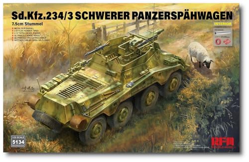 Sd.Kfz.234/3 Schutumel Ryfield Model 1/35 maquette char blindé lourd de reconnaissance pistolet 7,5cm