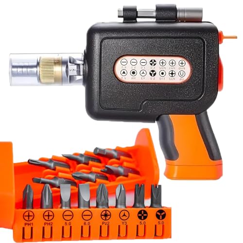 OUDIOHAI 16-in-1 Multi Screwdriver Set, Pop Out Magazine Manual Screwdriver Set Tool, Screwdriver 16 in 1 Function, Ratchet Screwdriver Set with 14 Quick Release Bits