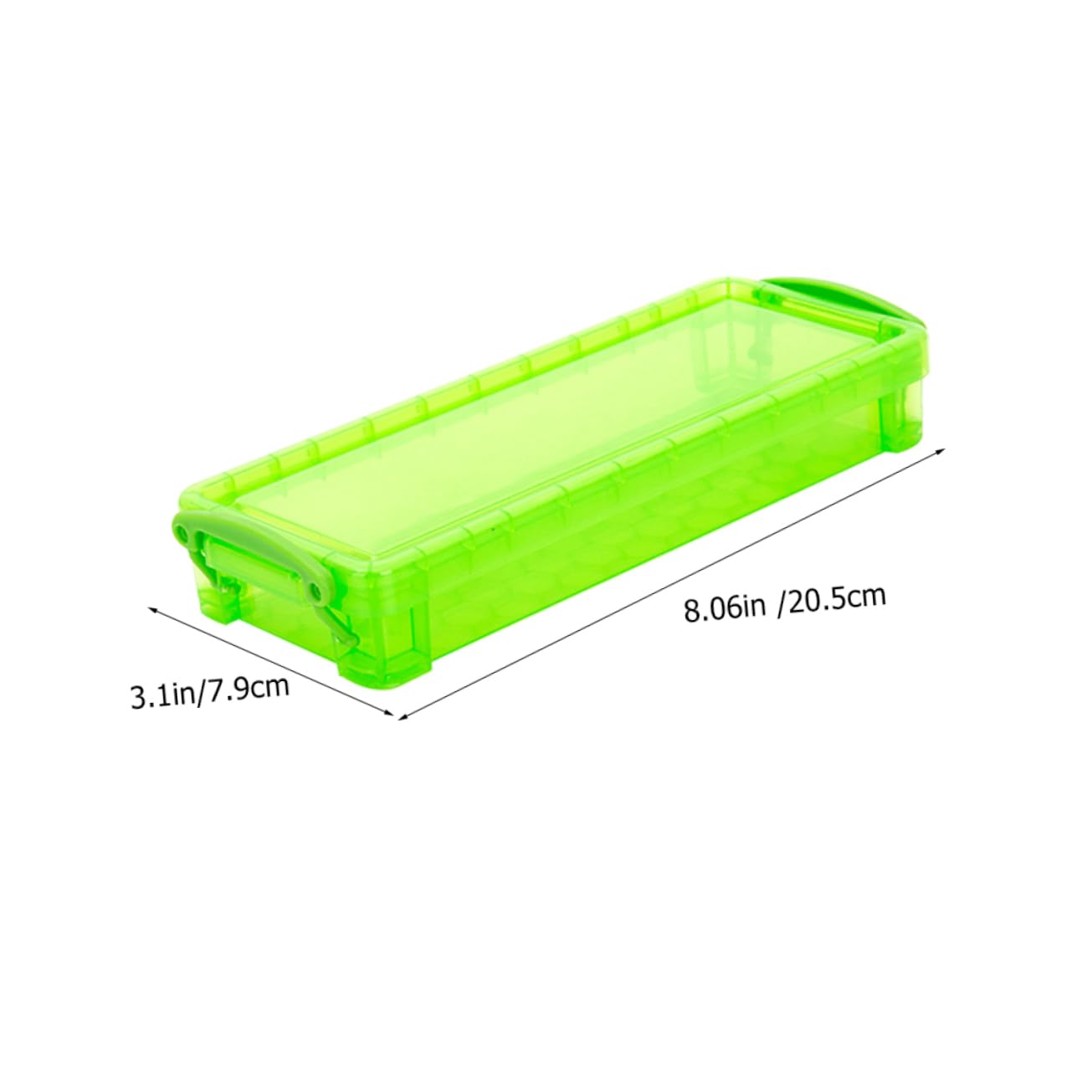 Caja de Lápices Transparente de Plástico, Organizador de Gran Capacidad 8