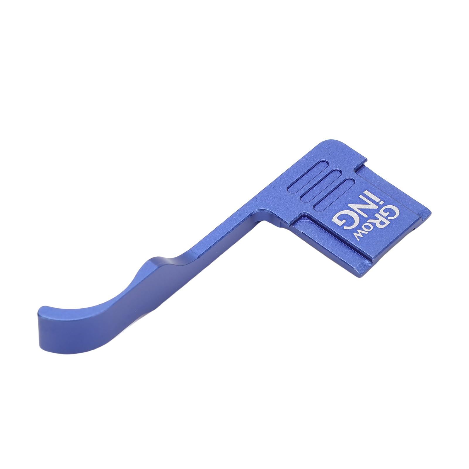 Thumb Grip, Aluminum Alloy Anti Slip Camera Thumb Support with Hot Shoe Cover for GR III GR IIIX (Blue)