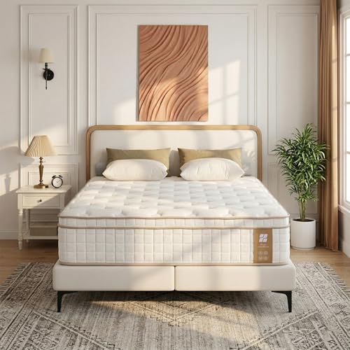 Image of Profus 12 Inch Twin Mattress, Hybrid Memory Foam Mattress with Medium Firm for Pressure Relief, Motion Isolation Twin Size Mattress, CertiPUR-US Certified, 100% Fiberglass Free, Mattress in a Box
