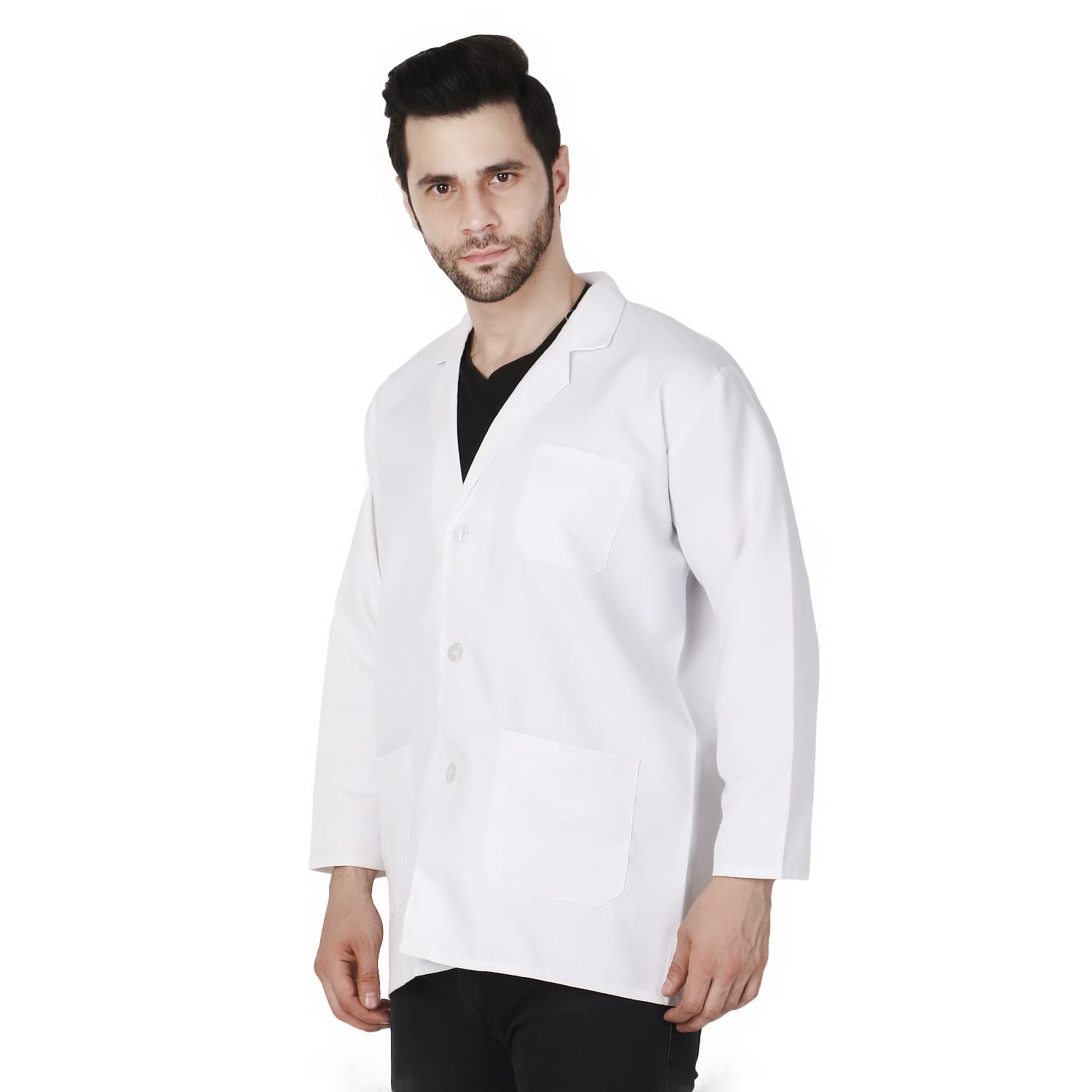 stanforch Doctor and Student Lab Coat/Medical Coat Long Sleeve with 3 Pocket XL - 42"-picture-45