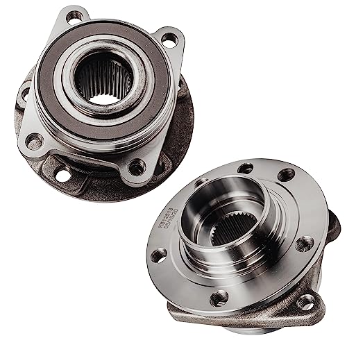 Image of Detroit Axle - Front Wheel Bearing Hubs for 2014-2023 Jeep Cherokee [w /Off Road Suspension], 2 Wheel Bearing & Hubs Assembly 2015 2016 2017 2018 2019 2020 2021 2022 Replacement