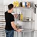 HARDURA Stainless Steel Overshelf 12X72 Inches, NSF Commercial Double Shelf for Prep Work Table in Restaurant, Home and Kitchen