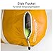 Travel Inspira Foldable Travel Duffle Bag Collapsible Packable Lightweight Sport Gym Bag Water Resistant Nylon 40L Orange