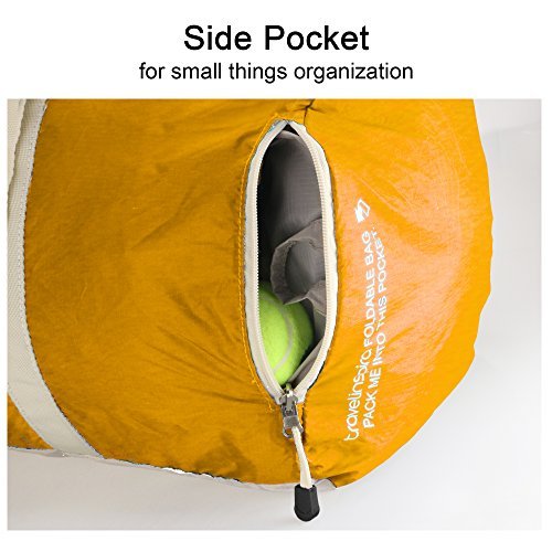 Travel Inspira Foldable Duffel Travel Duffle Bag Collapsible Packable Lightweight Sport Gym BagEmergency Use