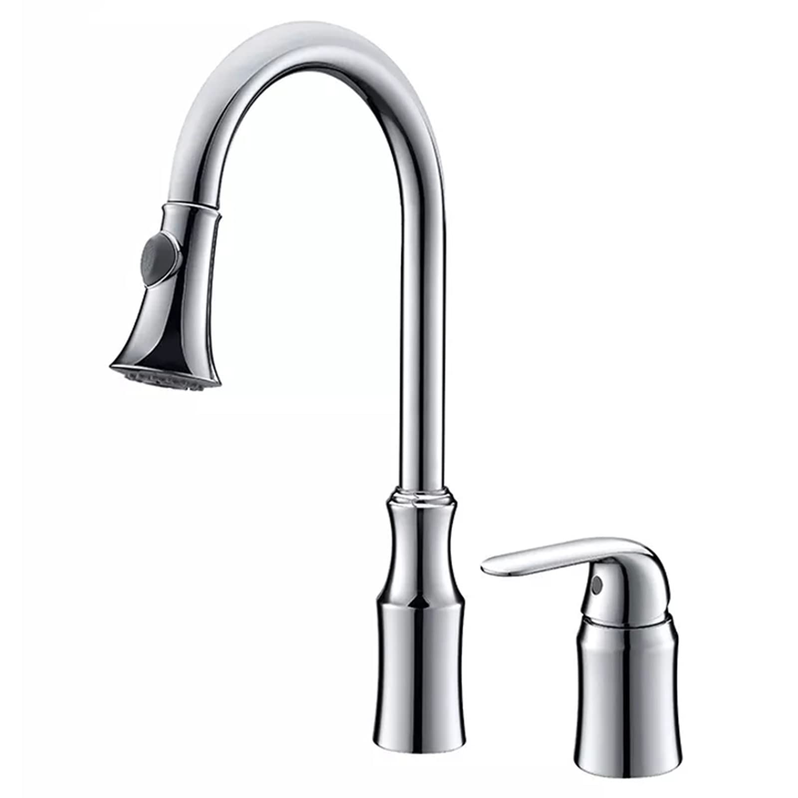 Mitigeur de cuisine eau chaude et froide avec mitigeur d'évier rotatif 360° et douchette