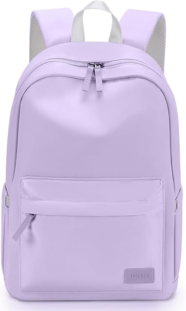HOMIEE Sac à dos casual élégant léger, sac à dos pour ordinateur portable imperméable, sac de jour pour les voyages/école/cuisine/travail (Violet)