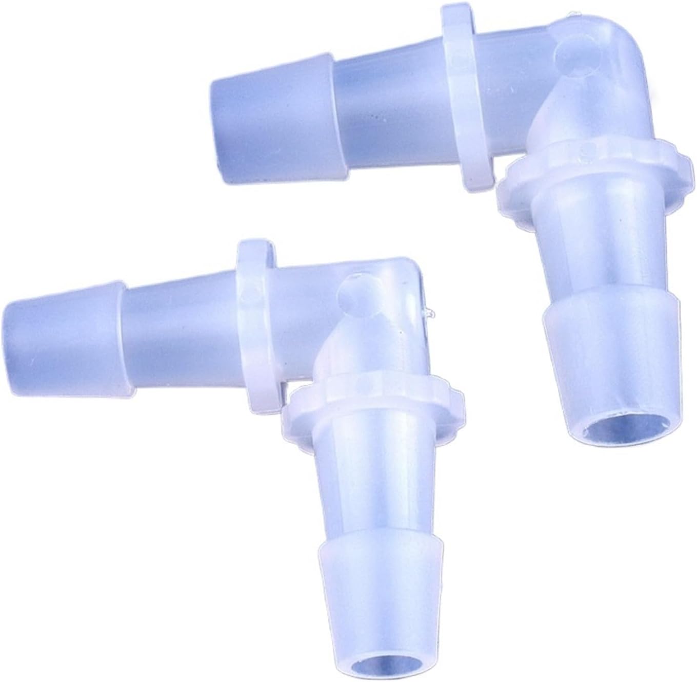 5~200pcs 1.6~11.1mm PP Elbow Connectors Aquarium Fish Tank Pagoda Joint Air Pump Aerator Fittings Irrigation Hose Joints(9.5x9.5mm,200 Pieces)