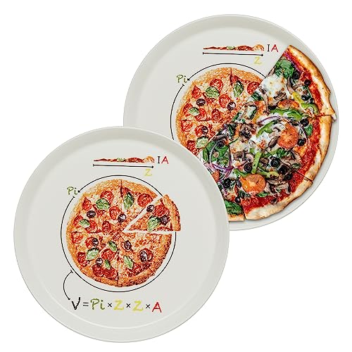 KHG 2er Set Pizzateller, extra groß mit 30cm Durchmesser in Formel...