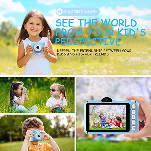Kinderkamera - Digitalkamera Kinder mit 3,5-Zoll-Großbildschirm 1080P HD 12MP Eingebaute 32GB SD-Karte USB… – Bild 6