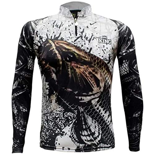 Camiseta de Pesca Proteção Solar UV King Traíra KFF360 tamanho:EX