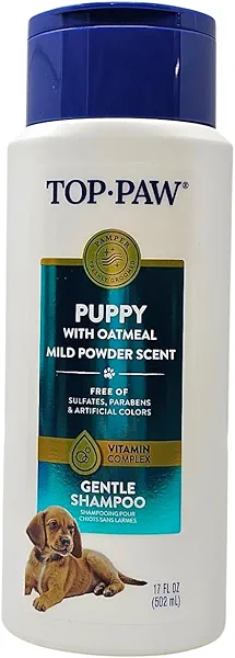 Top Paw Puppy Oatmeal Gentle Dog Shampoo, 17 Ounces