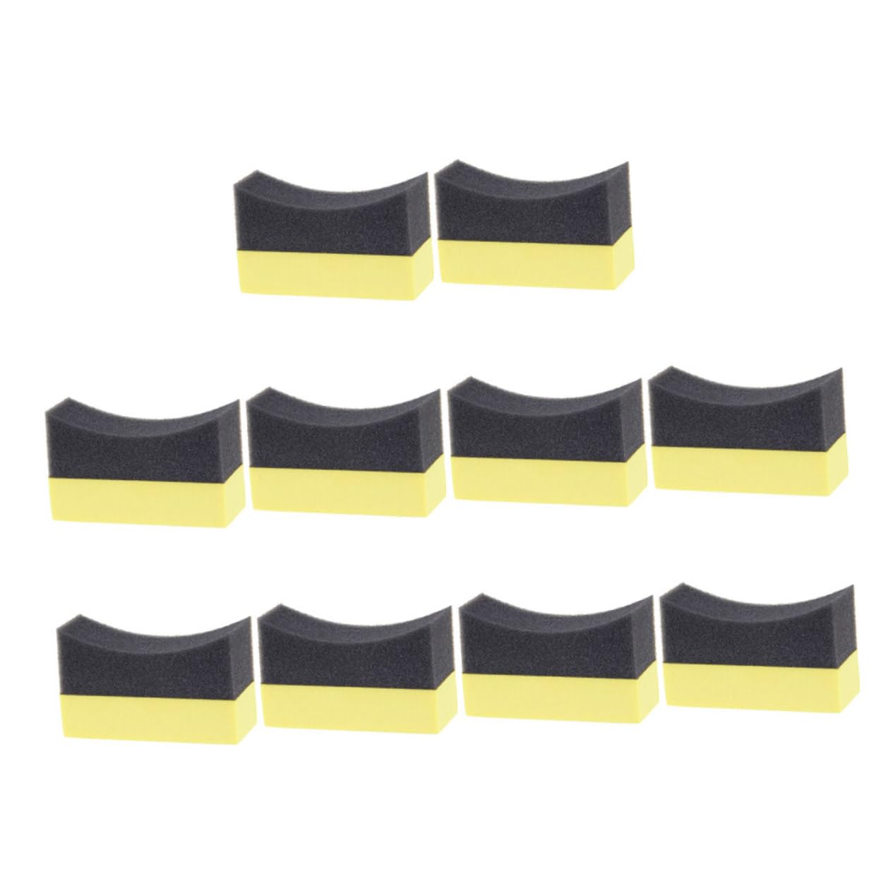 PLAFOPE 5 Set Di Tamponi Per Cera Applicatori Per Pneumatici Spugna Ad Alto Assorbimento Per La Pulizia Dellauto 10 Pezzi * 5