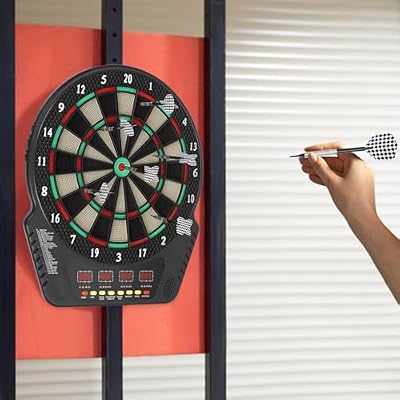 Electronic Dart Board, Soft Tip Dartboard Set, Digital Electric Dart Boards, Innovative Darts Machine with LED Display Score 6 Darts