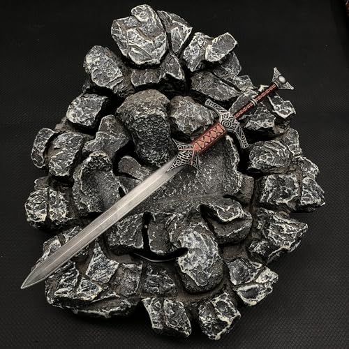 Skyrim Steel Greatsword 10.1\" Metal Game Weapon Collectible Desktop Decoration Keychain BJDs