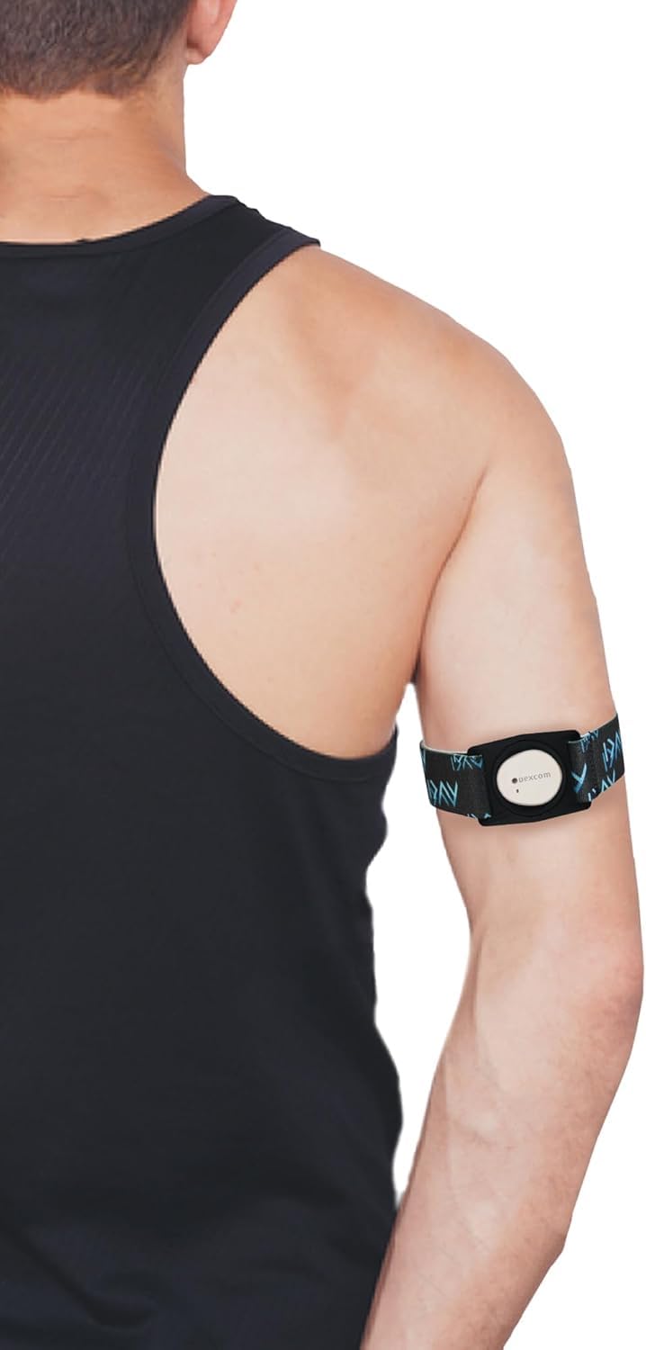 Simplera Sync Sensor Armband - Dia-Style z obrotowym klipsem - Wygodny i regulowany elastyczny pasek - Bezpieczna ochrona dla czujnika glukozy we krwi (Dł. (74-96 cm ~ 74-94 cm) (M (66-84 cm))