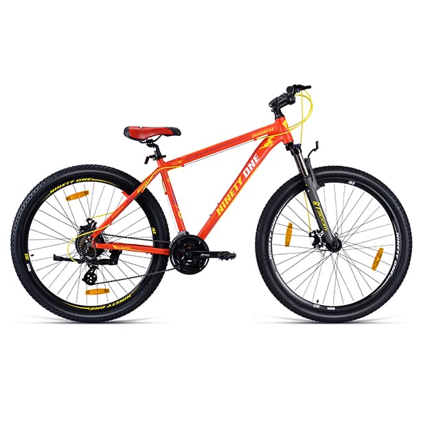 Image of Ninety One Shadowfax 29T 21 Speed - Red Yellow