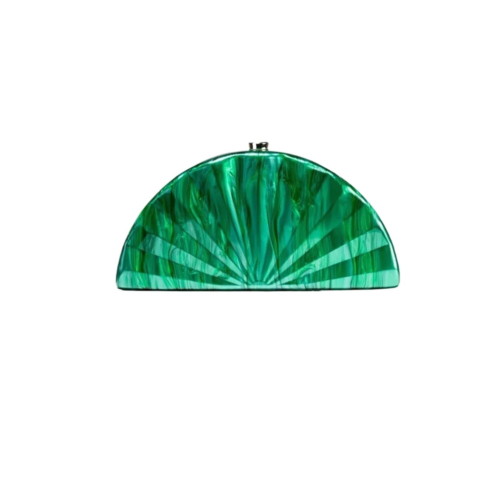 bolsa de conchas Bolso de mano de noche con forma de abanico for mujer, bolso cruzado con cadena a la moda, bolso de lujo for fiesta de boda