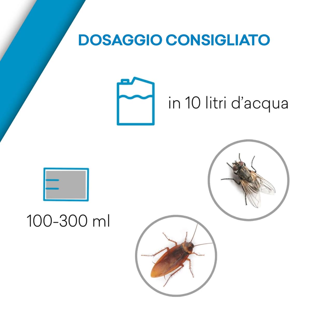 Insetticida Concentrato Insetti Striscianti e Volanti, Microincapsulazione, Made in Italy - 1 litro