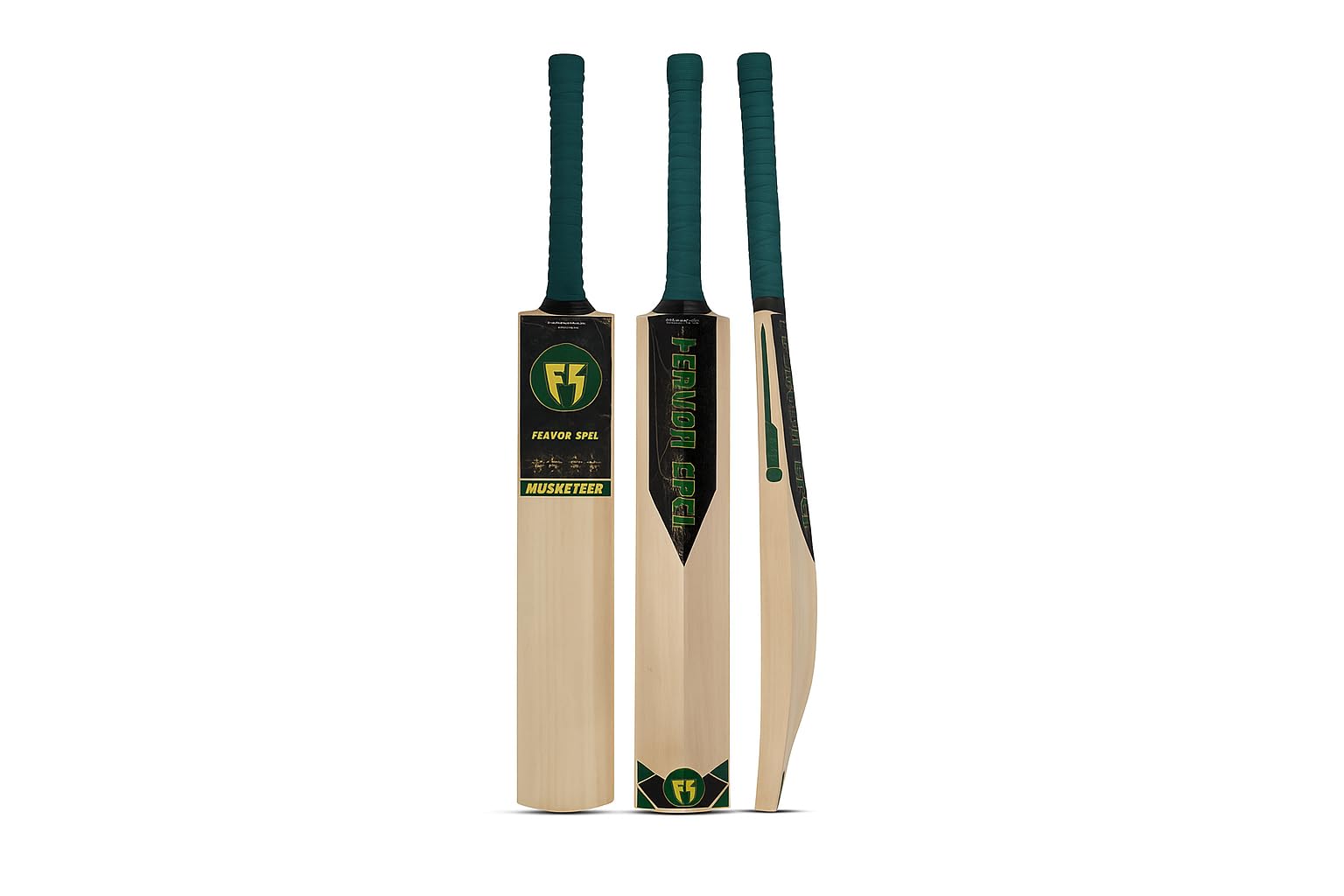 FERVOR SPEL® Pre-Knocked Kashmir Willow Musketeer Short Handle Grade II- Cricket Bat (SH)-image-18