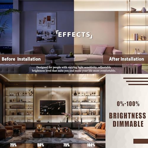 Image of 2 Set 10 Ft LED Strip Lights, 24V Dual White & Warm White LED Strip Light Kit, Tunable 3000K-6000K with Dimming & Color Temperature Adjustment for Bedroom, Mirror, Home Lighting