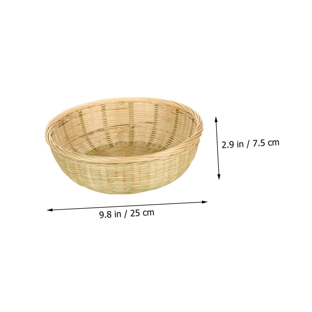 MUSISALY 1pc Vegetable Basket Woven Storage Basket Wicker Table Basket Vintage Fruit Basket Handmade Basket Handmade Woven Basket Dough Bowl Basket Simple Fruit Basket Wicker Storage