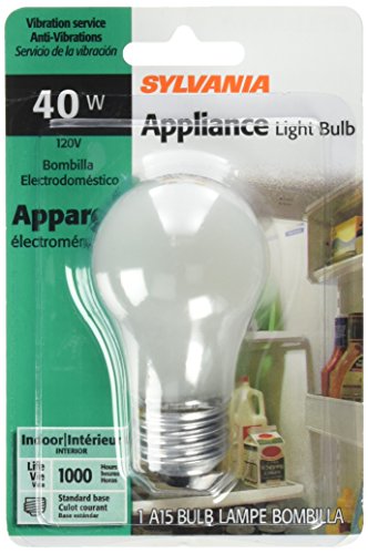 SYLVANIA Home Lighting 10117 Incandescnet Bulb, A15-40W-2850K, Inside Frost Finish, Medium Base, Pack of 1
