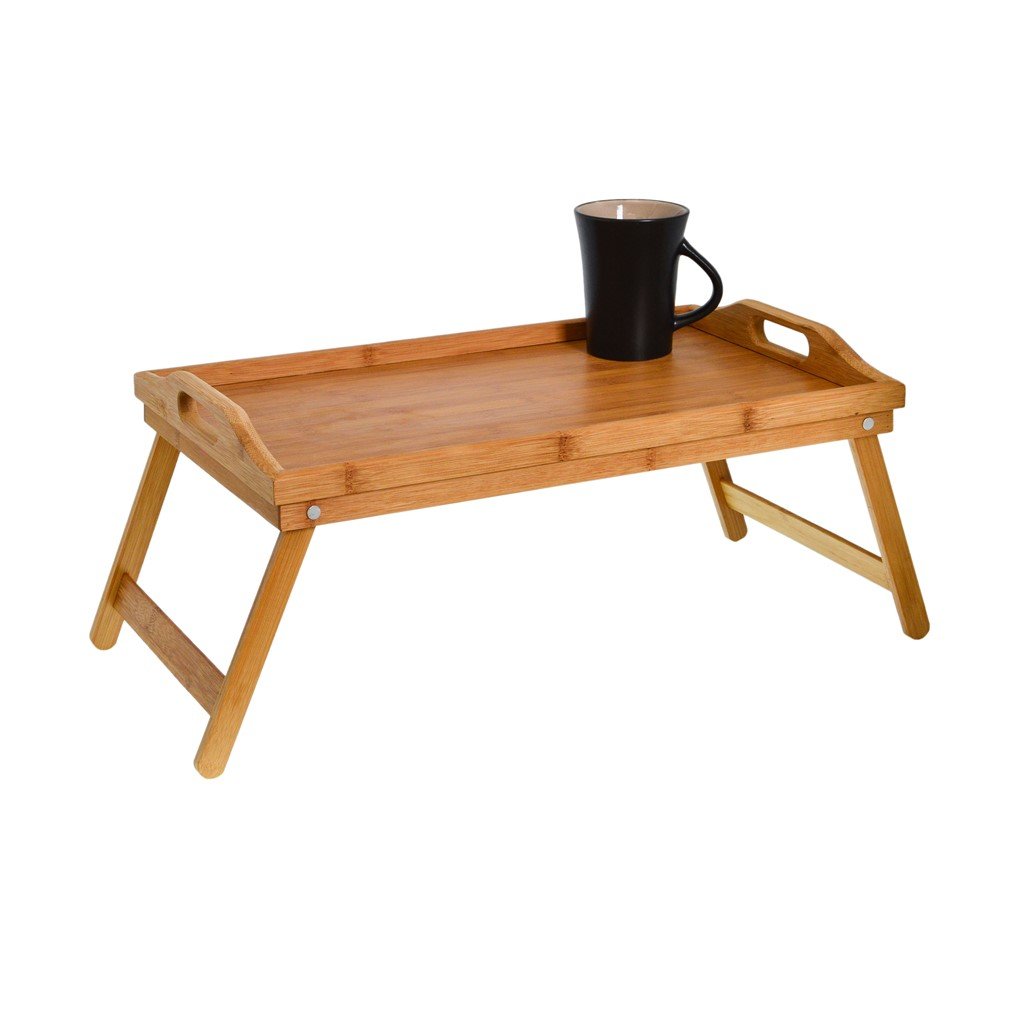 Zons Plateau Petit déjeuner en Bamboo 50x30x6cm (Nature)