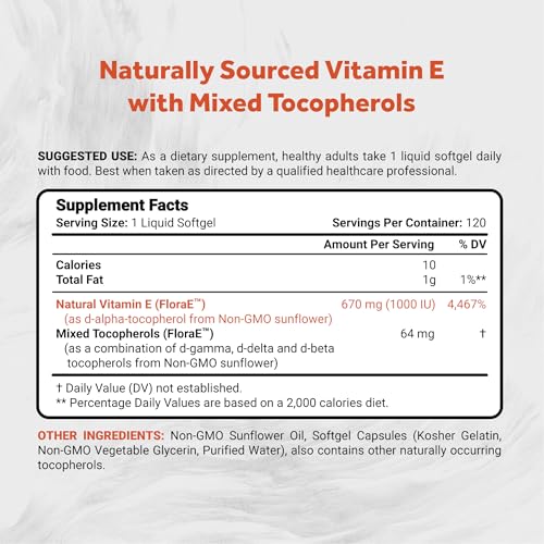 Naturalis Sunflower Vitamin E Softgels