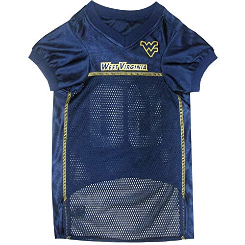 Image of Pets First Collegiate West Virginia University Dog Mesh Jersey, Small