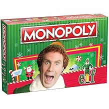 Monopoly Elf | Based on Christmas Comedy Film Elf | Collectible Monopoly Game Featuring Familiar Locations and Iconic Moments | Officially Licensed Monopoly