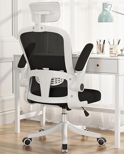 Cadeira Para Escritório, Presidente Giratória, Design Ergonômico, Encosto de Cabeça Ajustável (Preta
