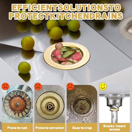 Colador de Cocina 3-Pack Acero Inoxidable Malla Gruesa miniatura 3