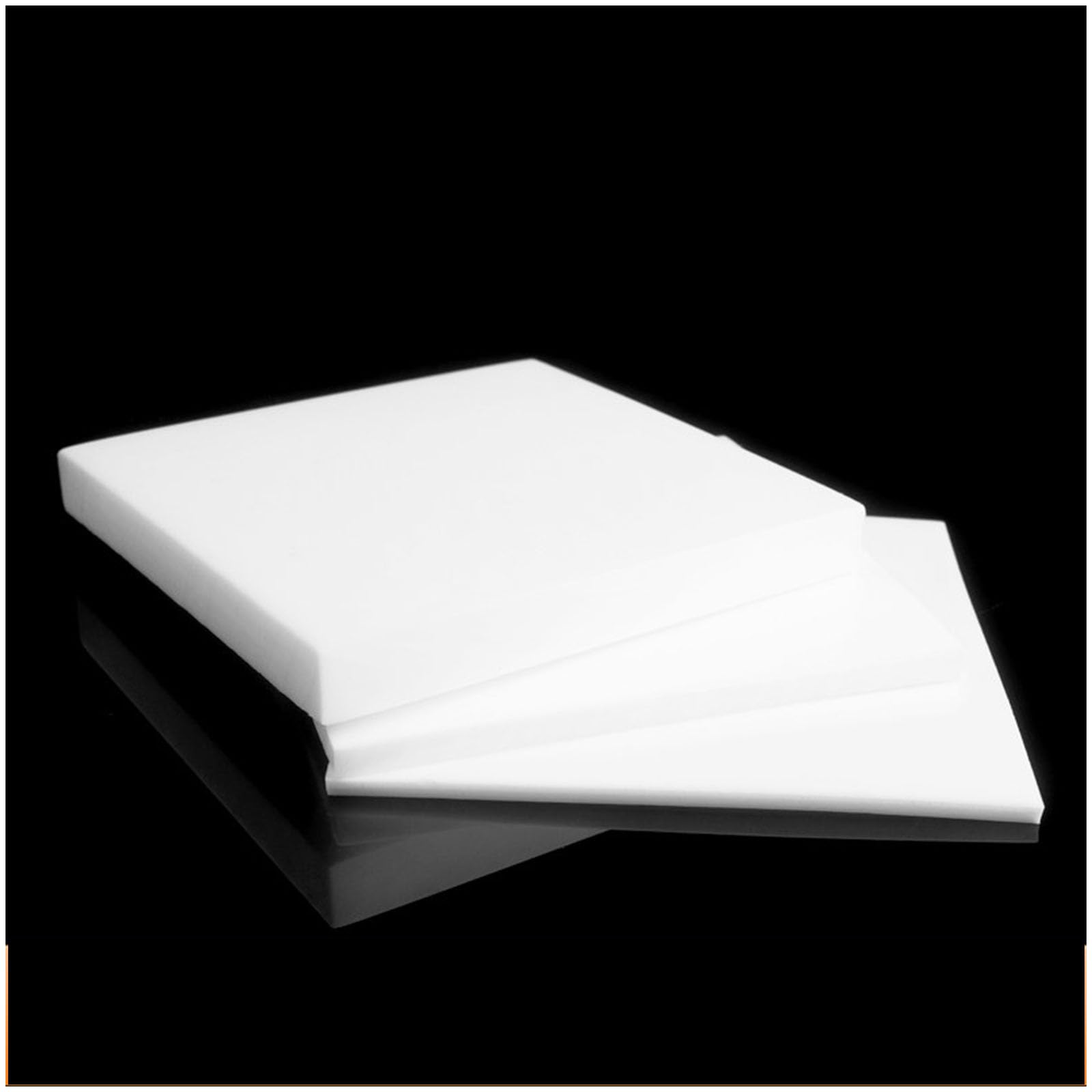 CXGBQSJ Teflon PTFE Board Low Friction Engineering Plastic Sheet for CNC Machining and Mechanical Applications,500 * 500 * 3mm