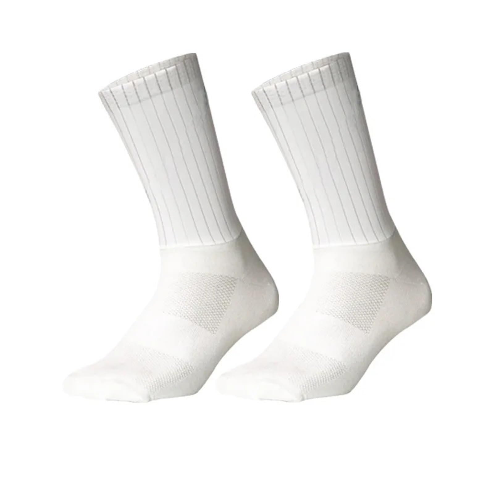 Fahrradsocken 3 Paar Fahrradsocken Anti-Rutsch-Sportsocken aus Silikon Atmungsaktive Mesh-Laufsocken for Herren FüR Sport, Wandern Und Radfahren(Color1)