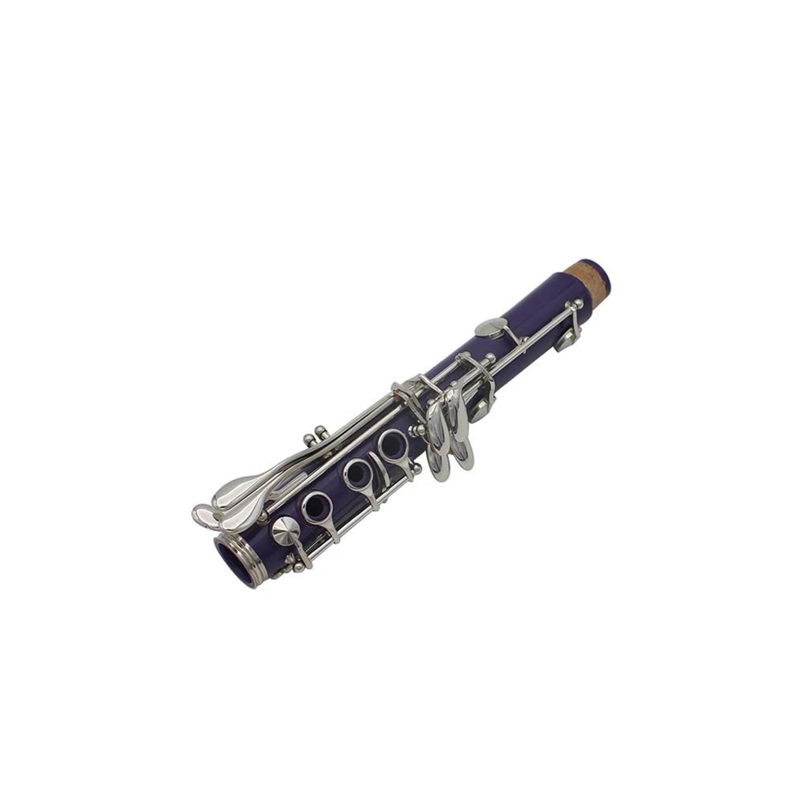 instrumento Clarinet Clarinete Bb De 17 Teclas 6 Anillos Clarinete Morado Clarinete De Baquelita Portátil Con Accesorios Instrumentos De Viento De Madera
