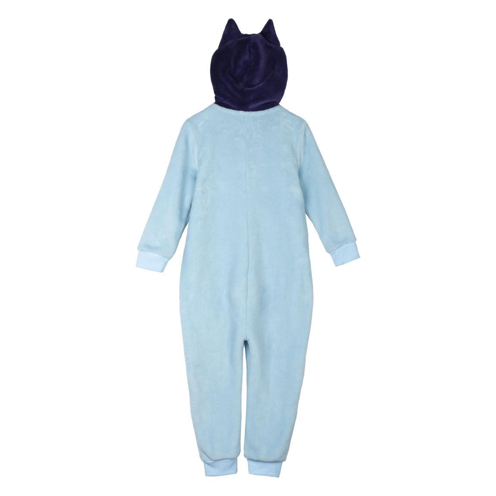 CERDA Life´S Little Moments Pijama de Invierno de Bluey para Niños, Color Azul, Una Pieza con Cierre de Cremallera, Fabricado con Poliéster Coral Fleece 100%