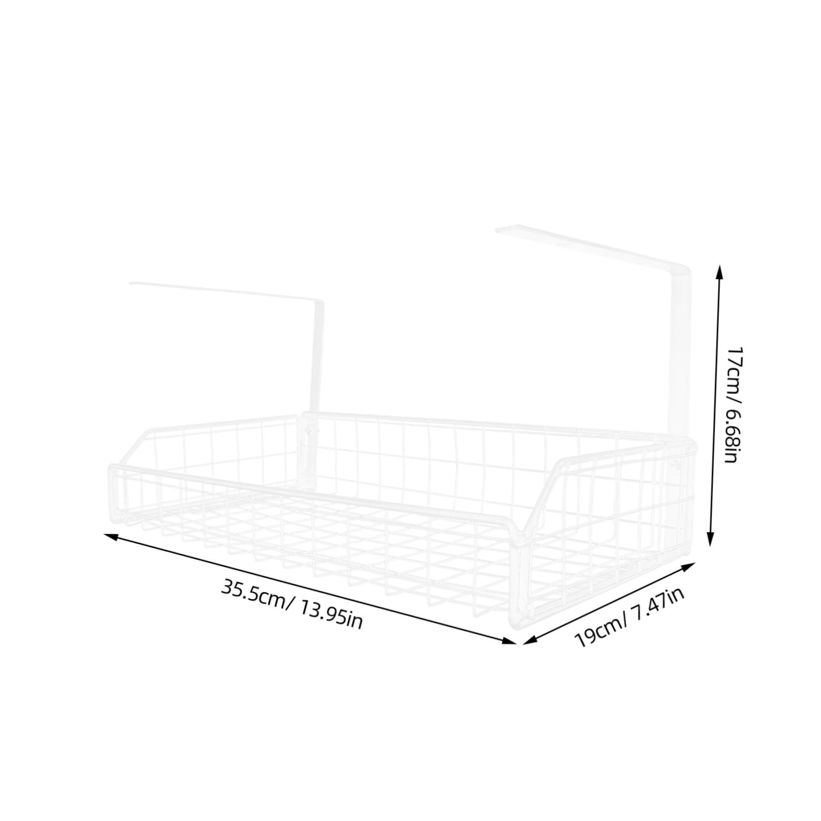 Organiseur de Câbles Bureau en Fer Blanc Stabilité Panier de Gestion des Câbles pour Bureau Rangement Discret et Prises