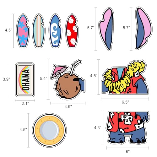 11Pcs Cruise Door Decorations Magnetic, Cute Large Nautical Cruise Door Magnets Decorations Reusable Refrigerator Magnets for Cruise Ship Door Decorations