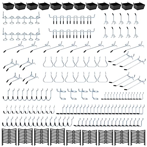 EJ.life Ensemble de crochets pour panneaux perforés Assortiment de