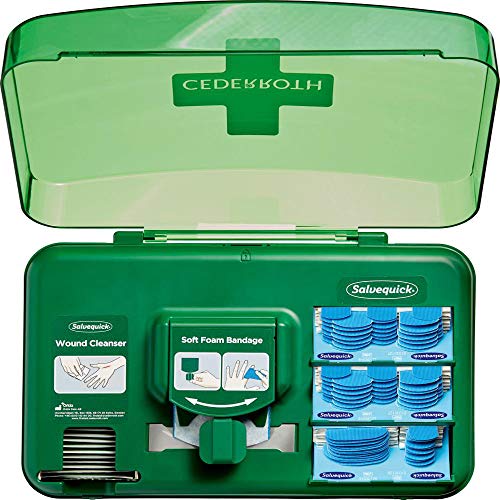 CEDERROTH - Set di primo soccorso Wound Care Dispenser Blue, dispenser, 1 confezione