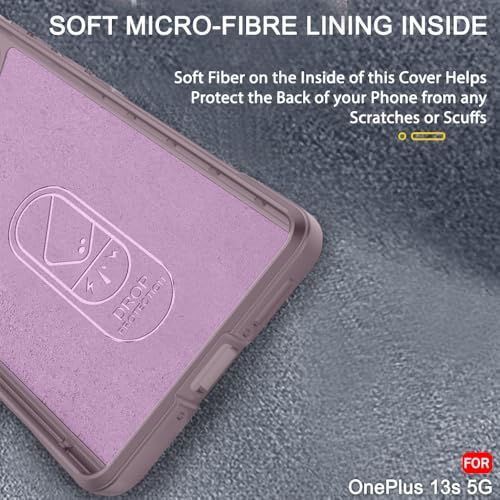 Image of TheGiftKart Liquid Silicon Back Cover Case for OnePlus 13s 5G | Shockproof Military Grade Protection | Micro-Fibre Cloth On Inner Side | Built-in Anti-Slip Grip Back Case for OnePlus 13s (TPU, Pink)