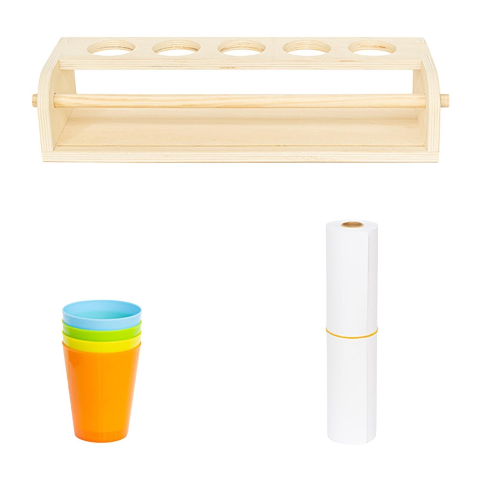 Generic Malstaffelei für Kinder, Bastelbedarf, Tisch Papierrollenhalter mit Weißer Papierrolle, Groß
