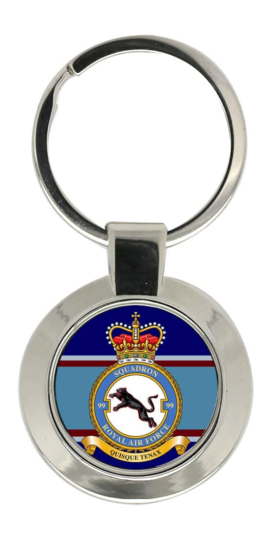 Giftshop Uk Unisex Silver Coloured Metal 99 Squadron, Raf Key Ring
