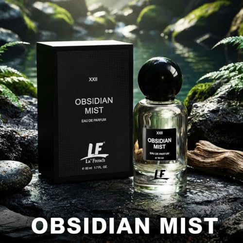 Image of La French Obsidian Mist Unisex Perfume 50ml | Long-Lasting Eau de Perfume | Premium Luxury Fragrance for Men & Women | Fresh, Woody & Musky Scent