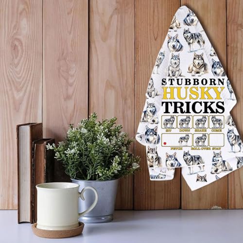 Torchon de cuisine husky sibérien pour décorer une table conviviale - 4