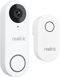 REOLINK 2K Video Doorbell Wi-Fi Camera with Chime, 3:4 Head-to-Toe View, 180°View, 5/2.4 GHz Wi-Fi, 2-Way Talk, Person/Package Detection, Waterproof, Smart Alerts, Works NVR(Wired) asin的图片
