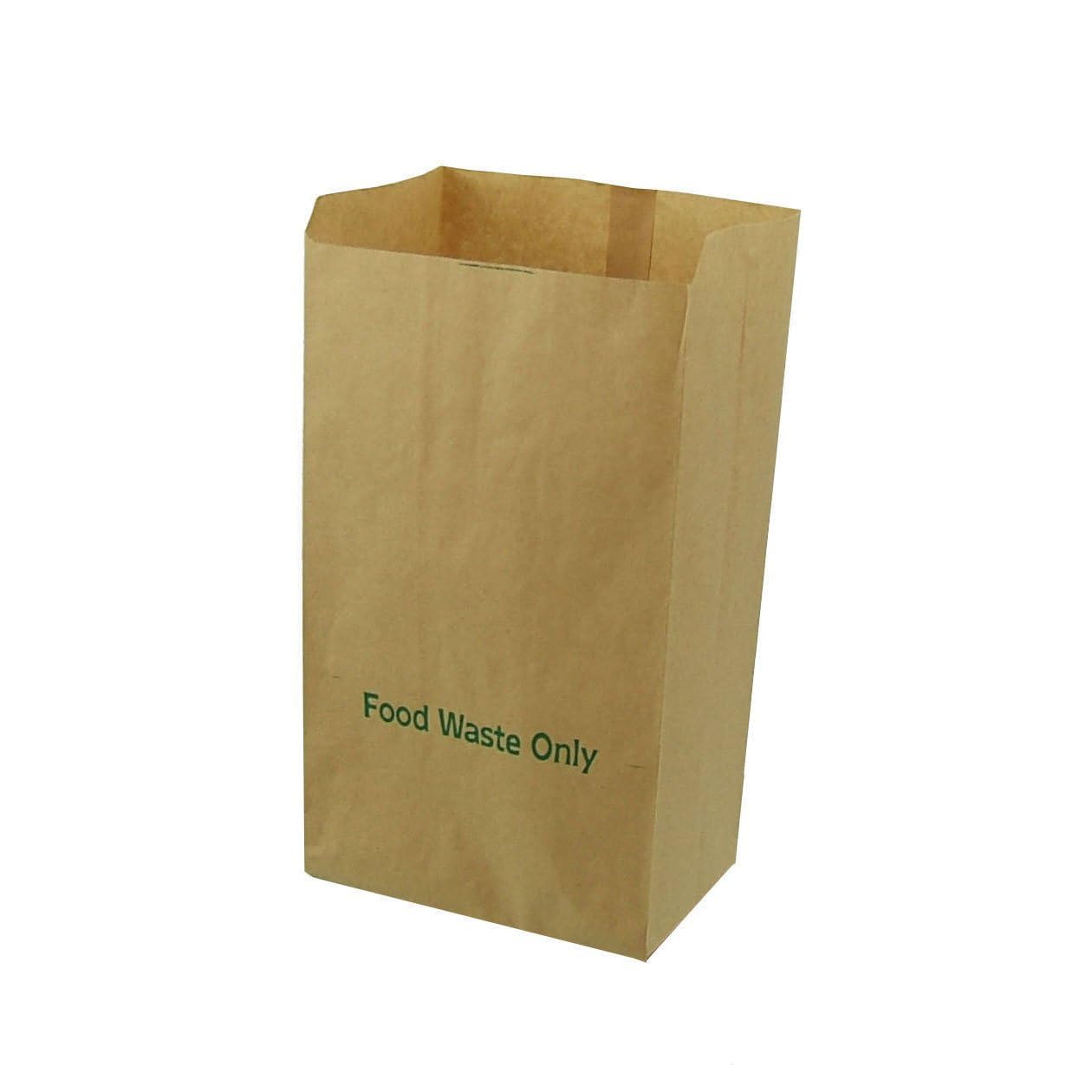 8 Litre x 150 Paper Compostable Bags Kitchen Caddy Liners - Food Waste Bin Liners - EcoSack 8L Biodegradable Bags with Composting Guide